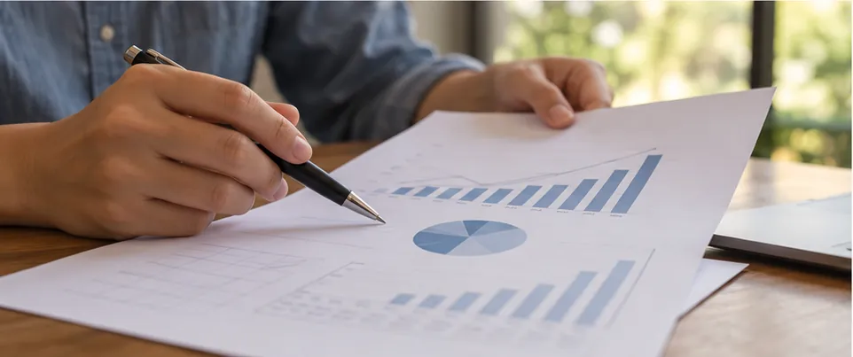 A simple savings chart explains compound interest calculations