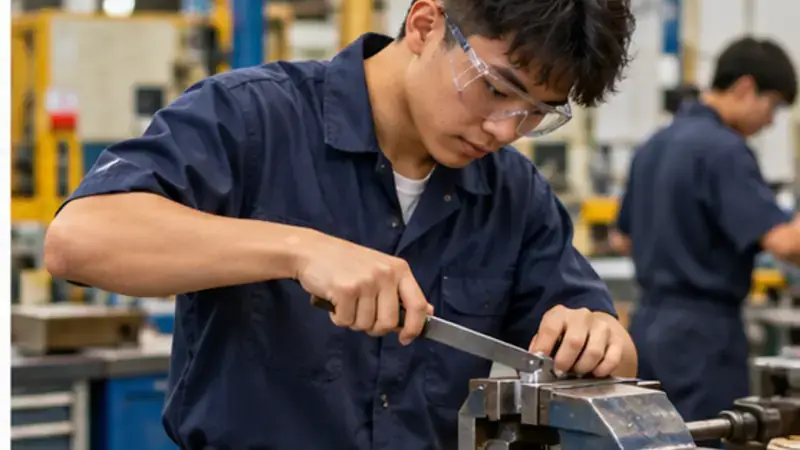Student reviewing financial aid information before choosing a course